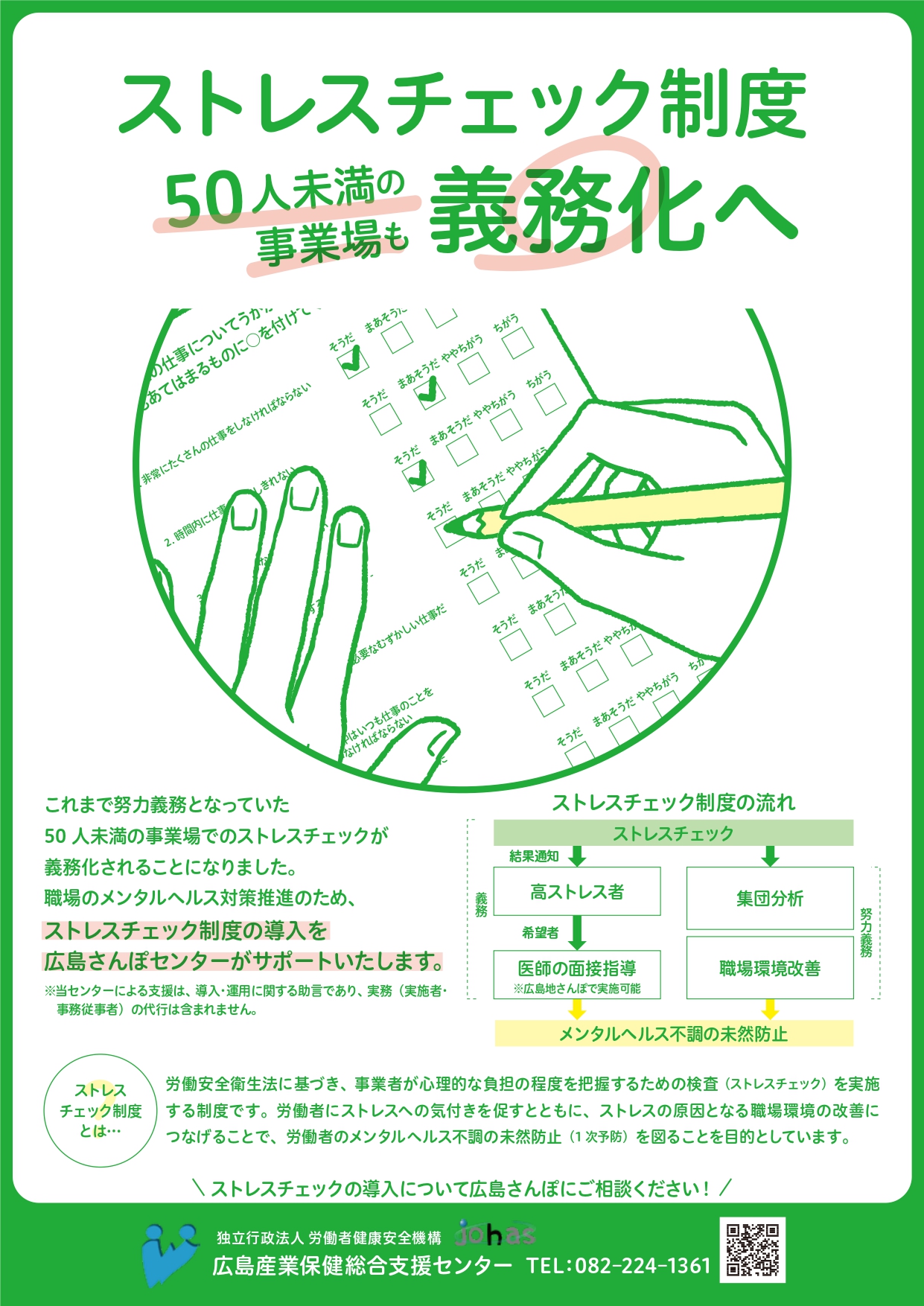 ストレスチェック制度50人未満事業場義務化